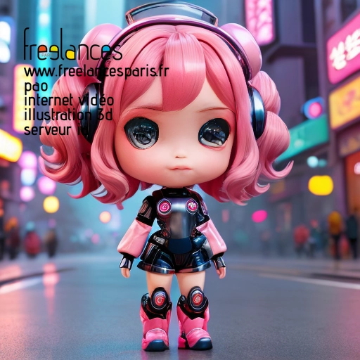 Pao mise en page internet vidéo illustration 3d serveur IA générative AI freelance paris studio de création magazines QTN3MXT0